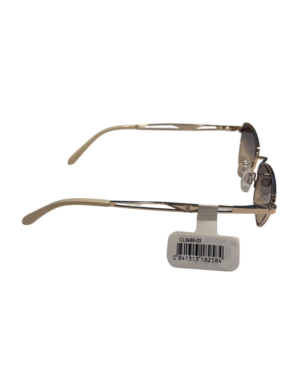 NEW Carolina Lemke CATO Gold Metal Sunglasses Gradient Lenses Hollywood Glam - Picture 7 of 10